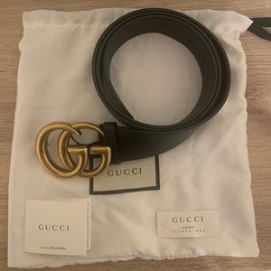Authentic Gucci GG Logo Belt